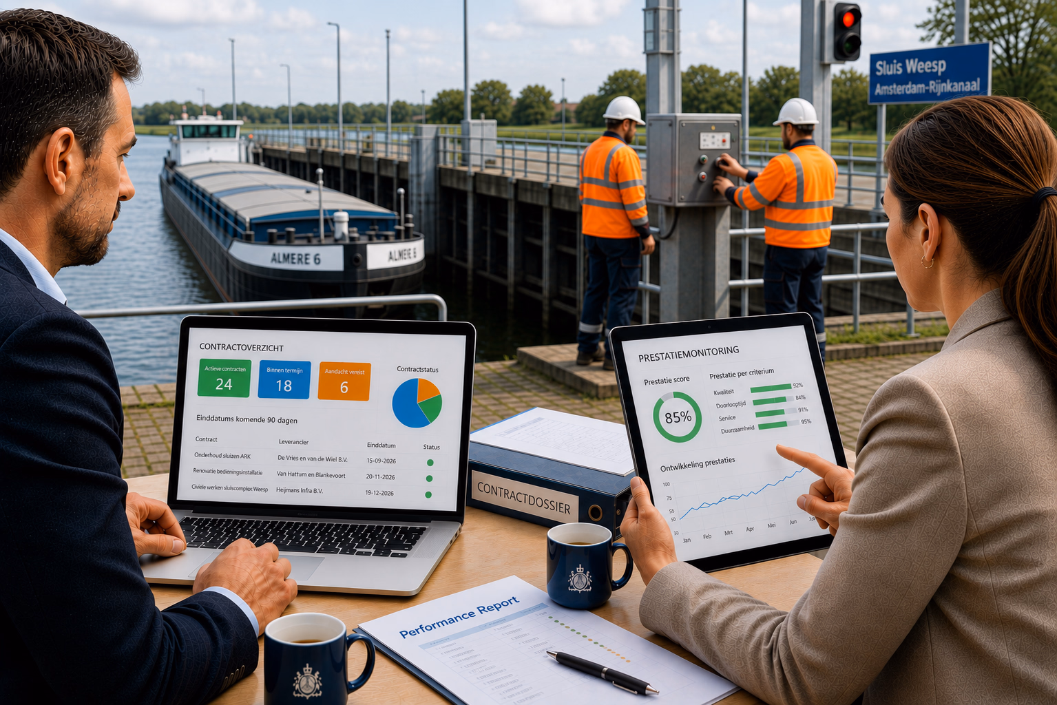 Banner grip op contracten, Nederlandse versie