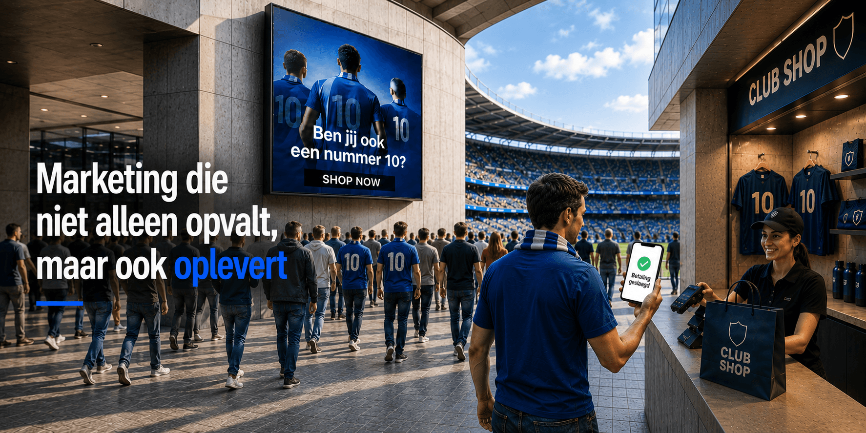 Stadion DOOH, marketing met impact